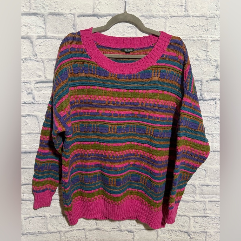 Wild Fable Multicolor Striped Sweater, Size XXL